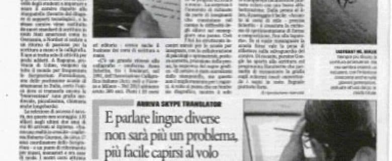 Il Gazzettino – Bella scrittura a portata di mano