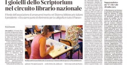 Il Messaggero Veneto – I gioielli dello Scriptorium nel circuito librario nazionale
